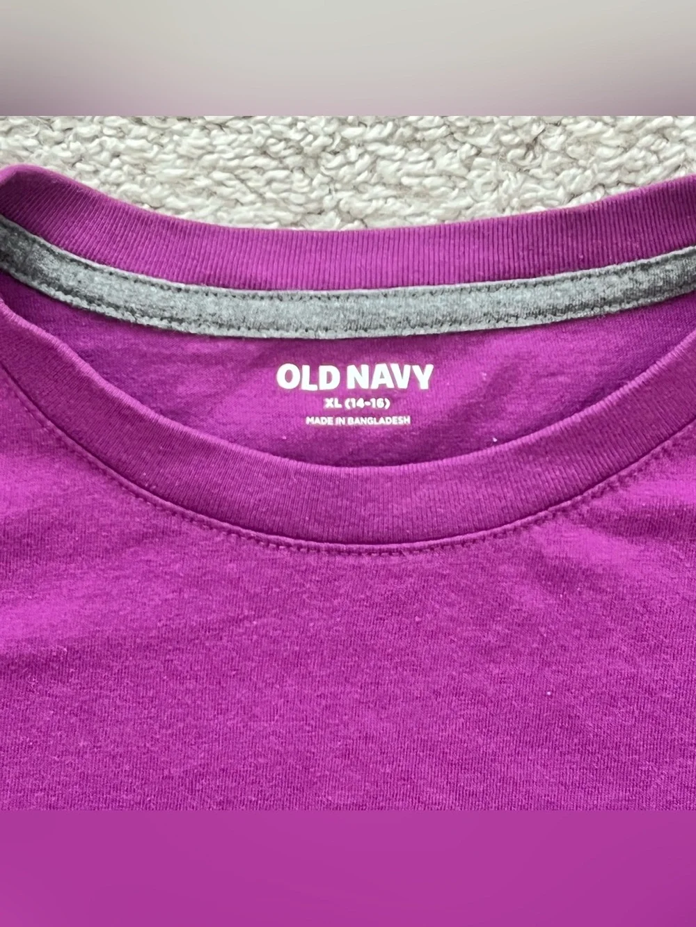 Old Navy Boys Short Sleeve Tee - Bright Magenta